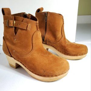 Swedish hasbeens jodhpur clogs ankle boots beige 6